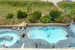 Beach Cove Resort 405 - Oceanfront Balcony and Resort Pool View