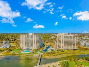 Ocean Creek Plantation Lodge 2 East 2243 - Beach front Aerial View